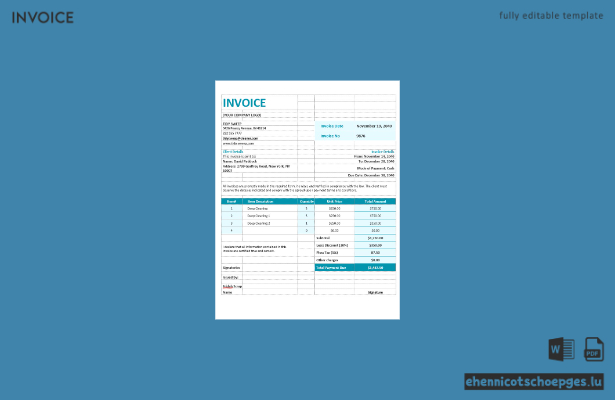 Beispielrechnung für Wohnungsreinigung (Vorschau)